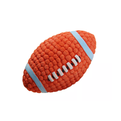Squeaky Dog Rugby Ball Toy