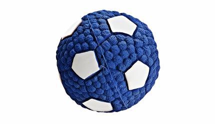 Squeaky Dog Blue Football Toy