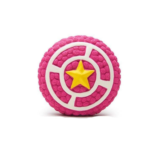 Squeaky Dog Toy Star Shield Ball